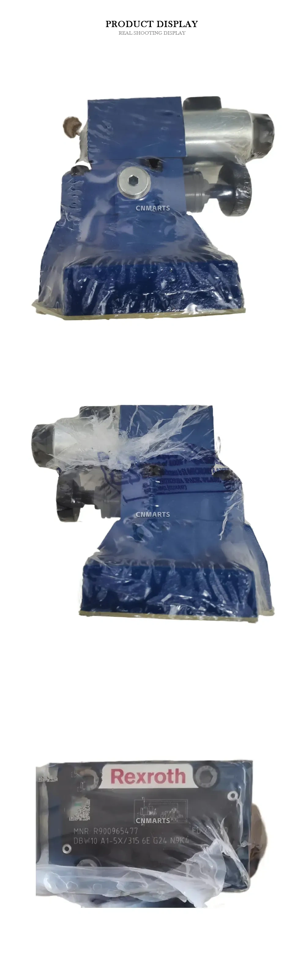 Rexroth DBW10 A1-5X/315 6E G24 N9K4 Hydraulic Pressure Relief Valve Description