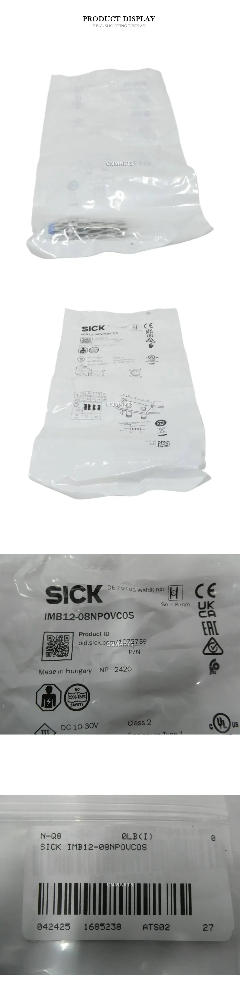 SICK IMB12-08NPOVCOS Inductive Proximity Sensor Description