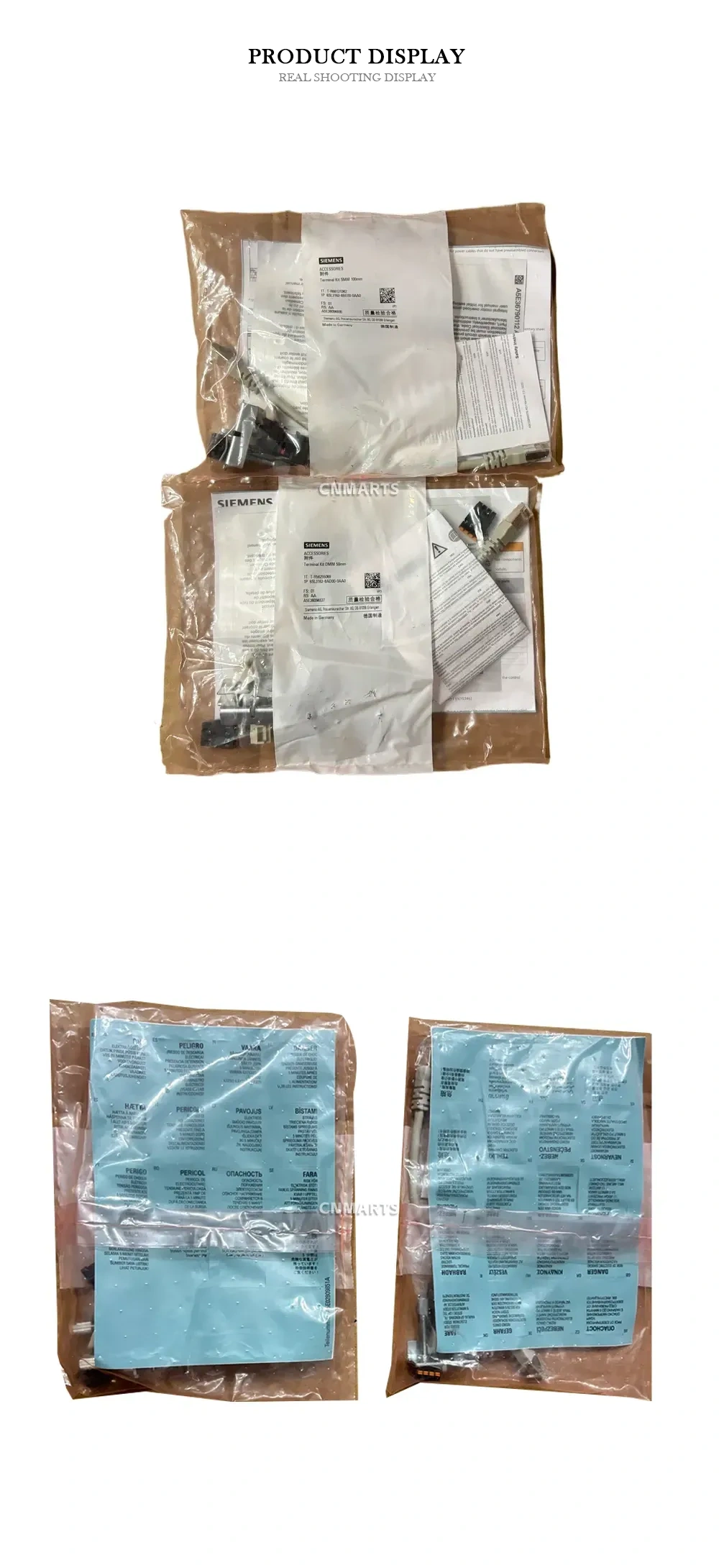SIEMENS 6SL3162-8AD00-0AA0 / 6SL3162-8BE00-0AA0 Servo Drive Accessory Kit (Terminal Kit) Description