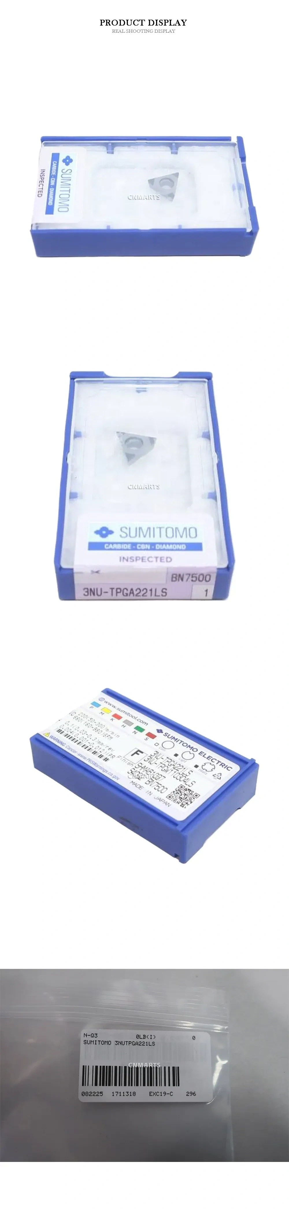 SUMITOMO 3NU-TPGA221LS Carbide Cutting Insert (Indexable Insert) Description