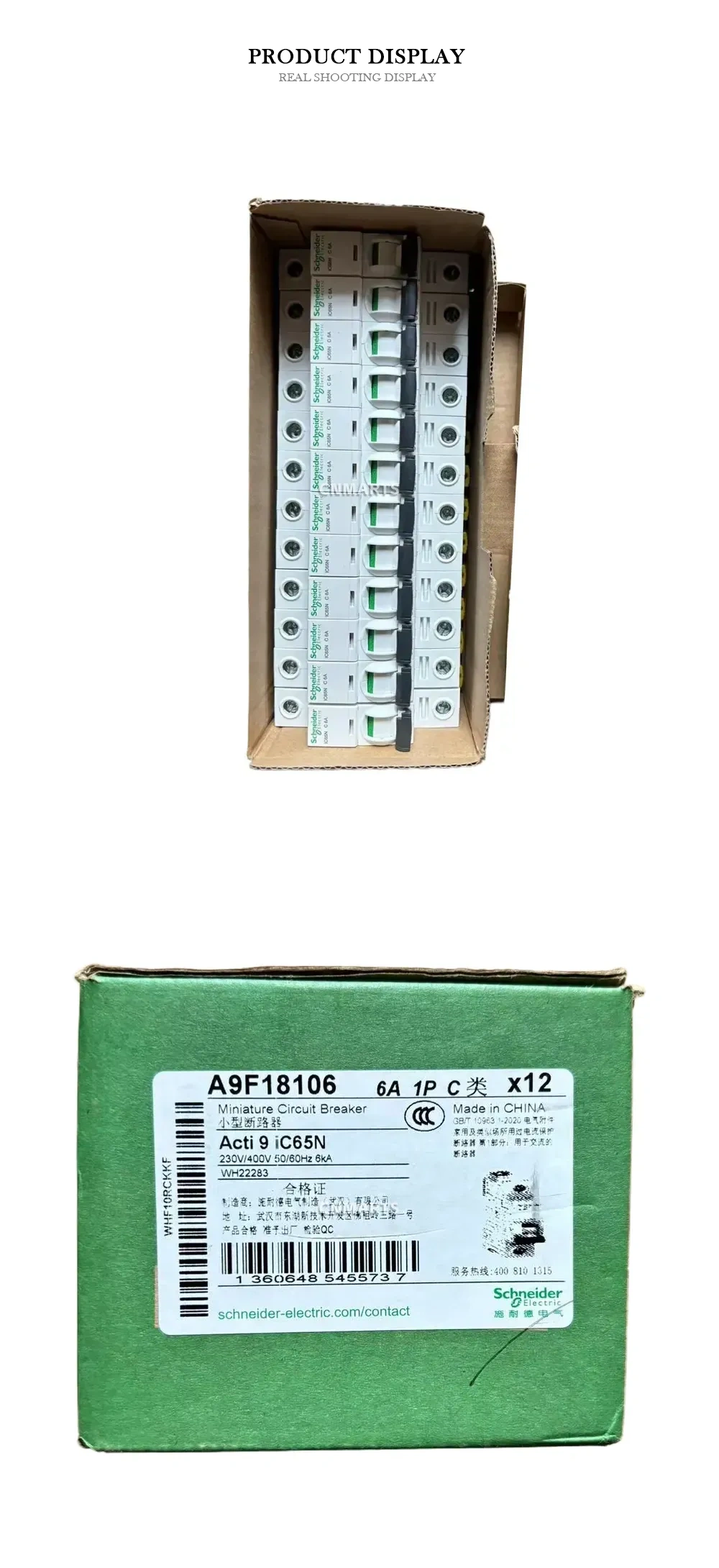 Schneider Electric A9F18106 (Acti 9 iC65N) Miniature Circuit Breaker Description