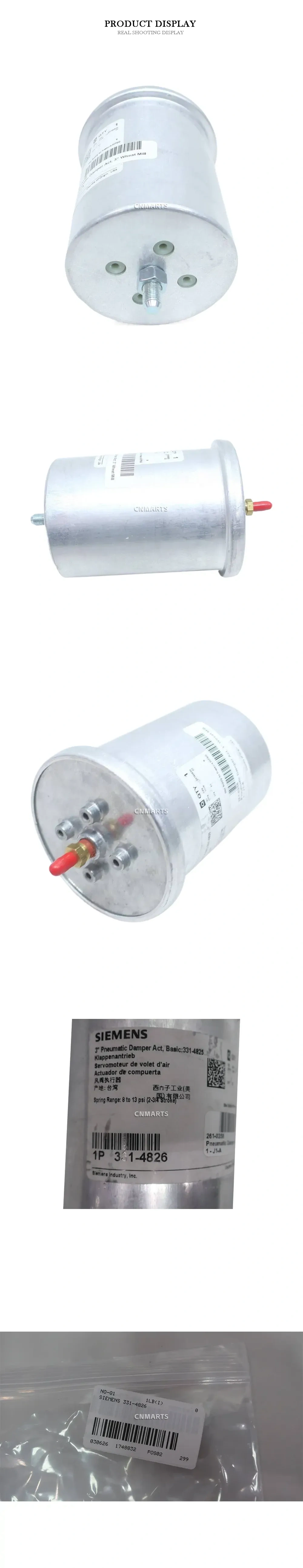 Siemens 331-4826 Pneumatic Damper Actuator Description