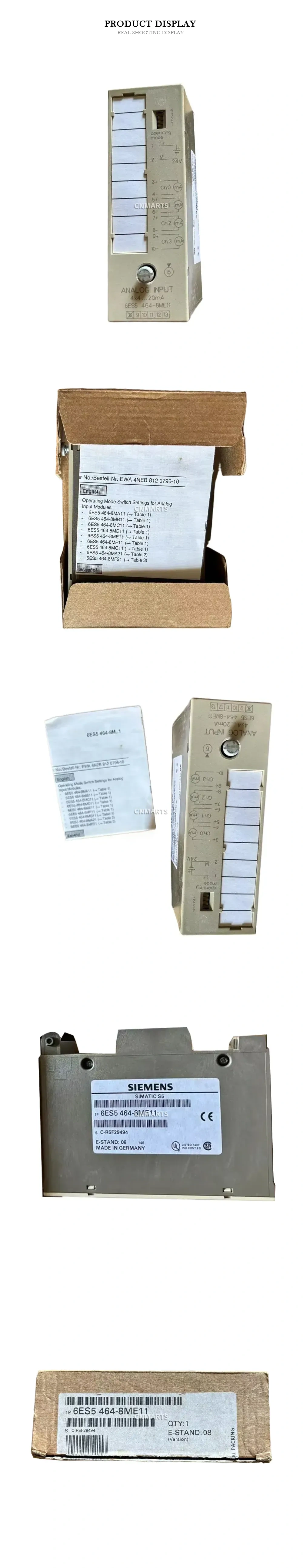 Siemens 6ES5 464-8ME11 Analog Input Module Description
