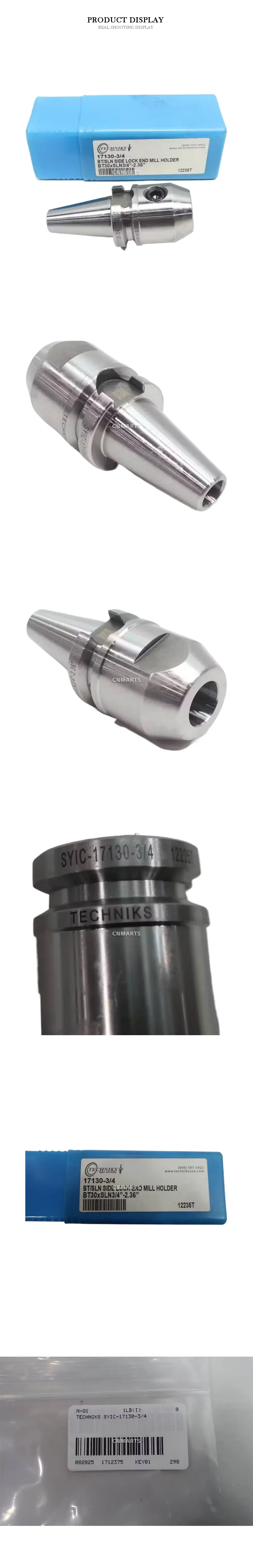 TECHNIKS 17130-3/4 BT/SLN Side Lock End Mill Holder Description