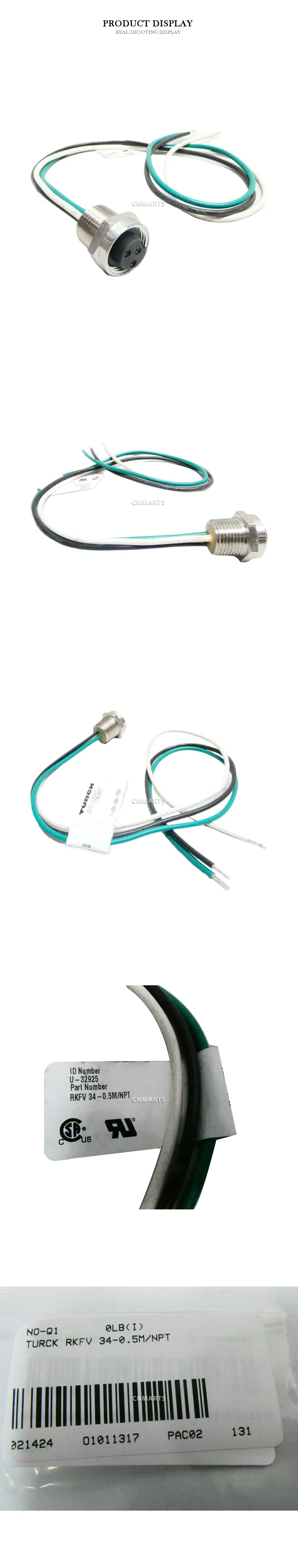 TURCK RKFV 34-0.5M/NPT Field Wireable Receptacle Connector Description