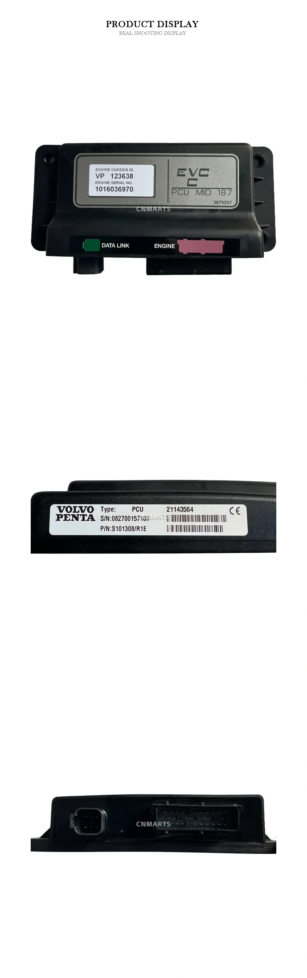 Volvo Penta PCU (EVC-C), P/N S101308/R1E / 21143564 Marine Engine Control Unit (EVC PCU Controller) Description