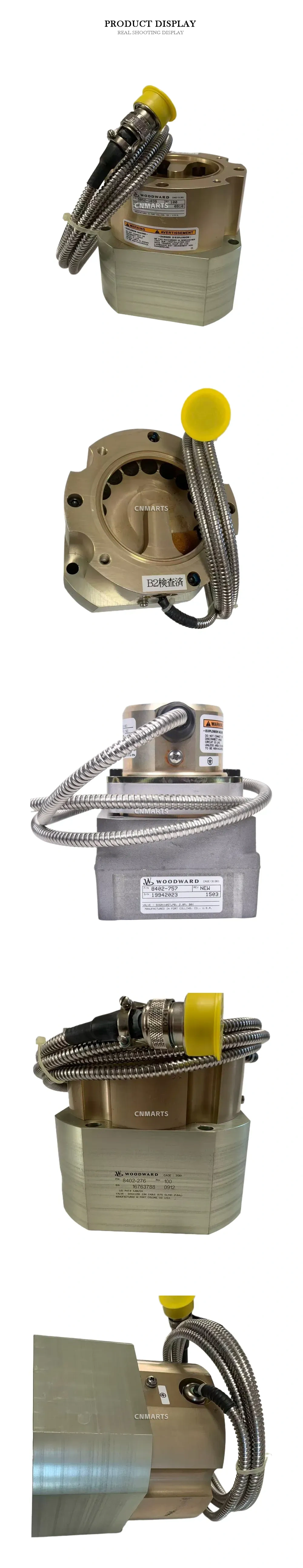 Woodward 5852-1039 / 8402-276 / 8402-757 SOGAV Valve (Solenoid Operated Gas Actuator Valve) Description