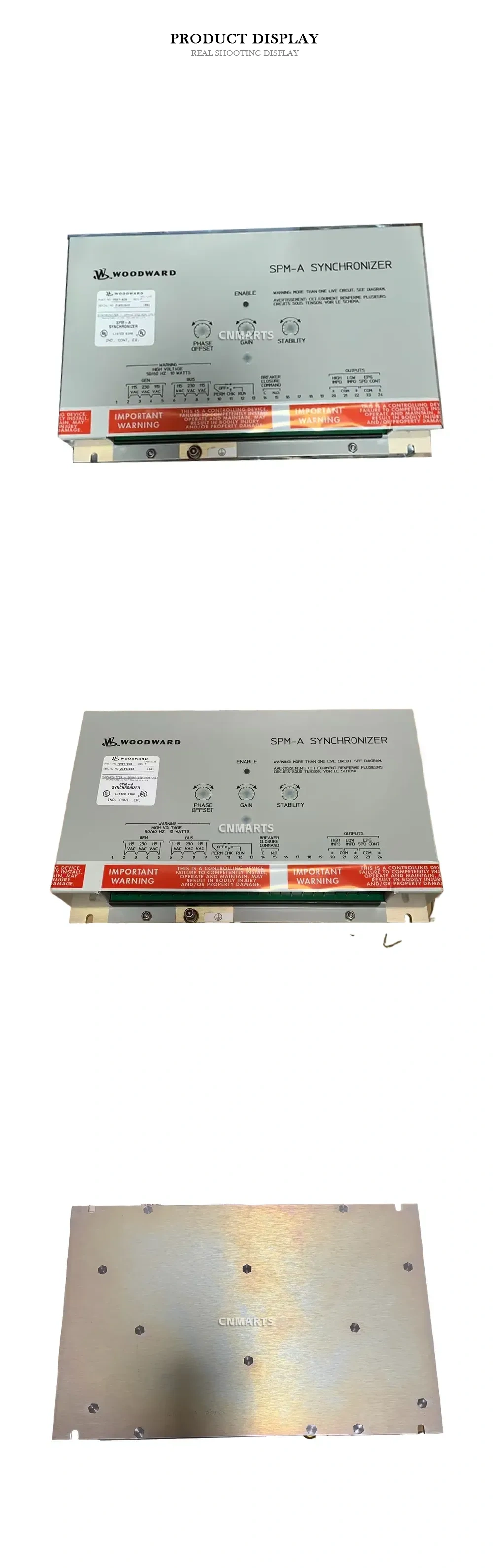 Woodward SPM-A (Part No. 9907-029) Synchronizer Description