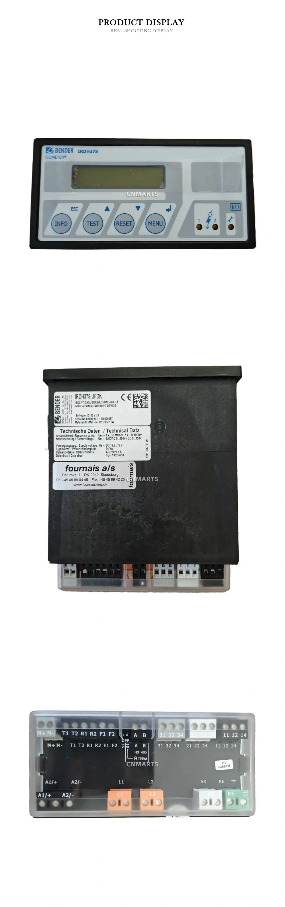 Bender IRDH375-UFDK Insulation Monitoring Device (ISOMETER) Description