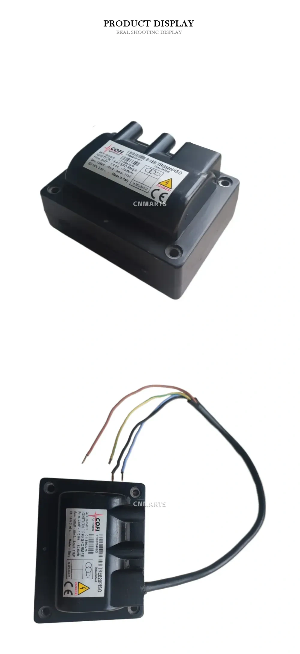 COFI TRE820P/ISO Ignition Transformer Description