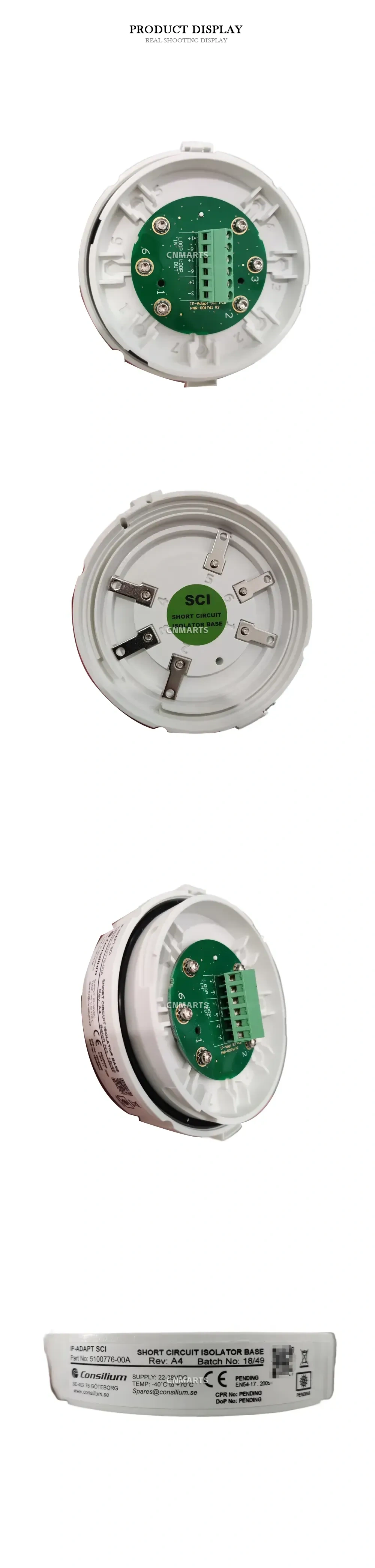 Consilium IP-ADAPT SCI (Part No: 5100776-00A) Short Circuit Isolator Base Description