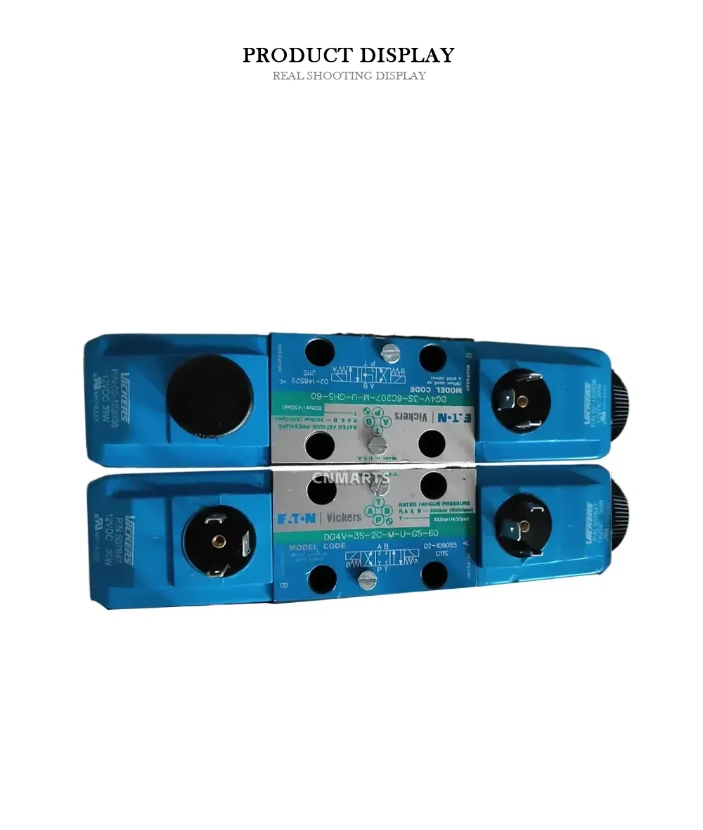 Eaton Vickers DG4V-3S-6C207-M-U-GH5-60 / DG4V-3S-2C-M-U-G5-60 / DGMPC-3-ABK-BAK-41 Hydraulic Solenoid Directional Control Valve Description