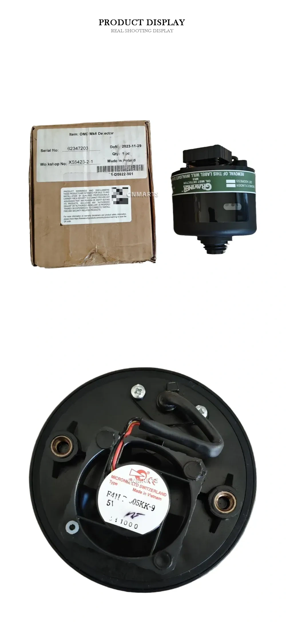 Graviner OMD Mk6 (E3561-301) Oil Mist Detector Description