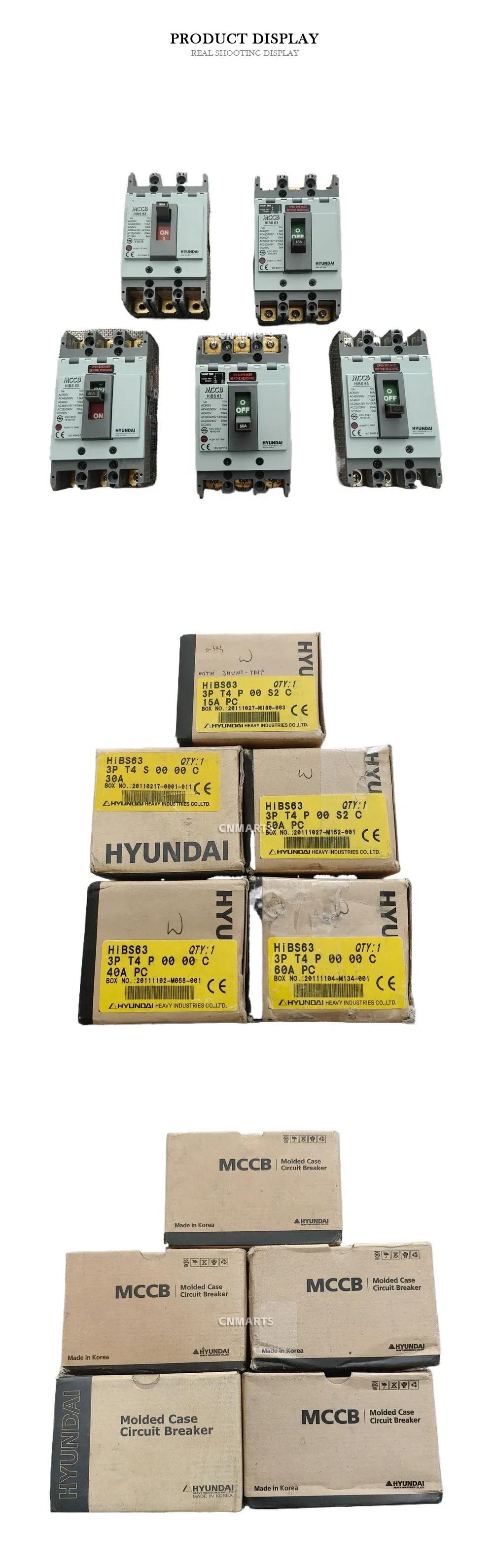 HYUNDAI HiBS63 Molded Case Circuit Breaker (MCCB) Description