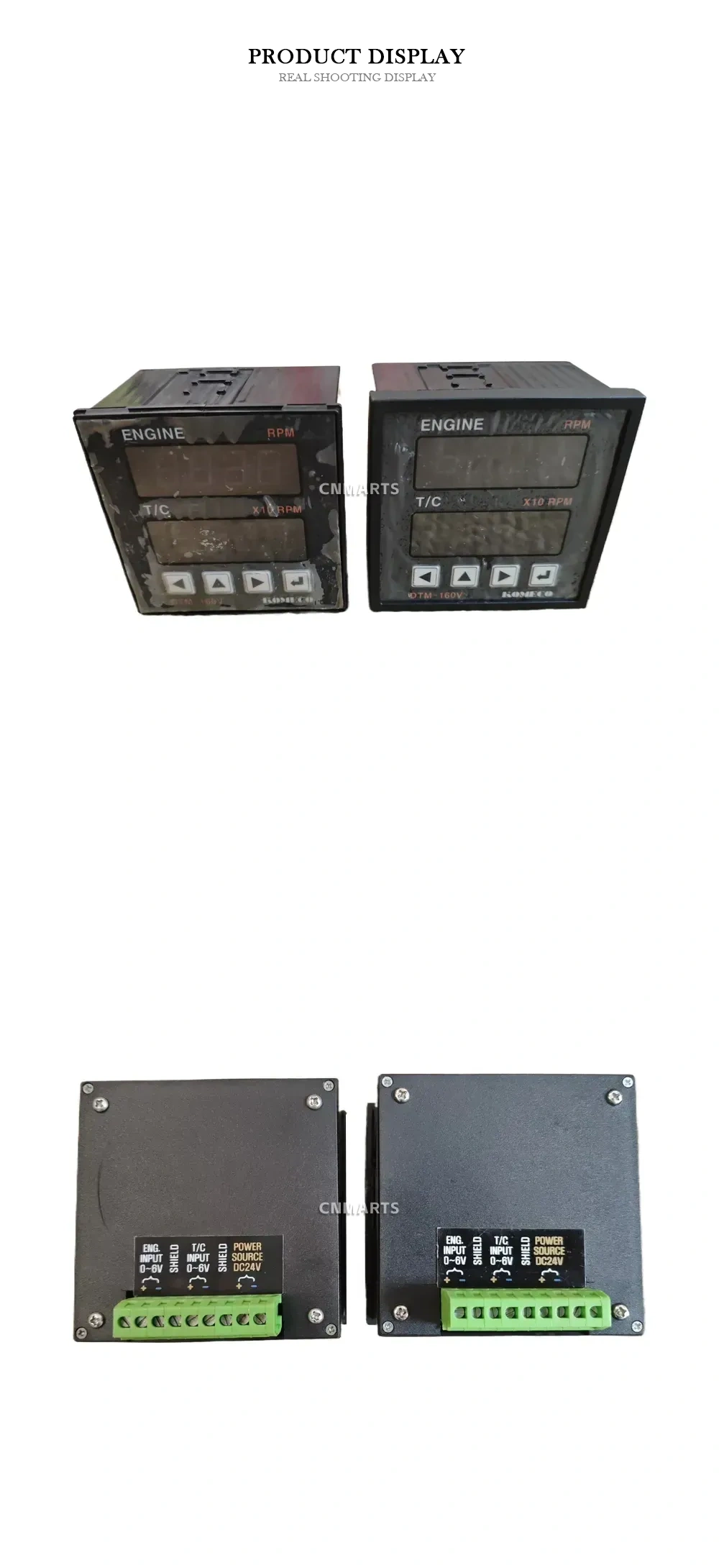 KOMECO DTM-160V Diesel Engine RPM Display Module (Tachometer Indicator) Description