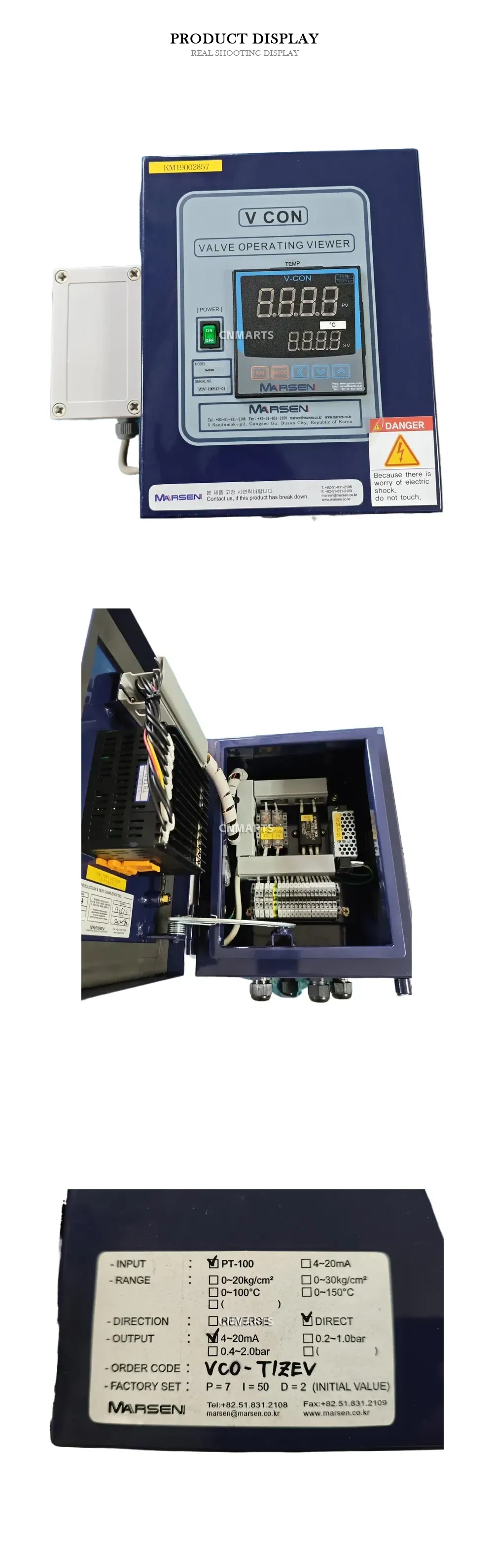 Marsen V-CON Valve Operating Viewer (Valve Controller) Description