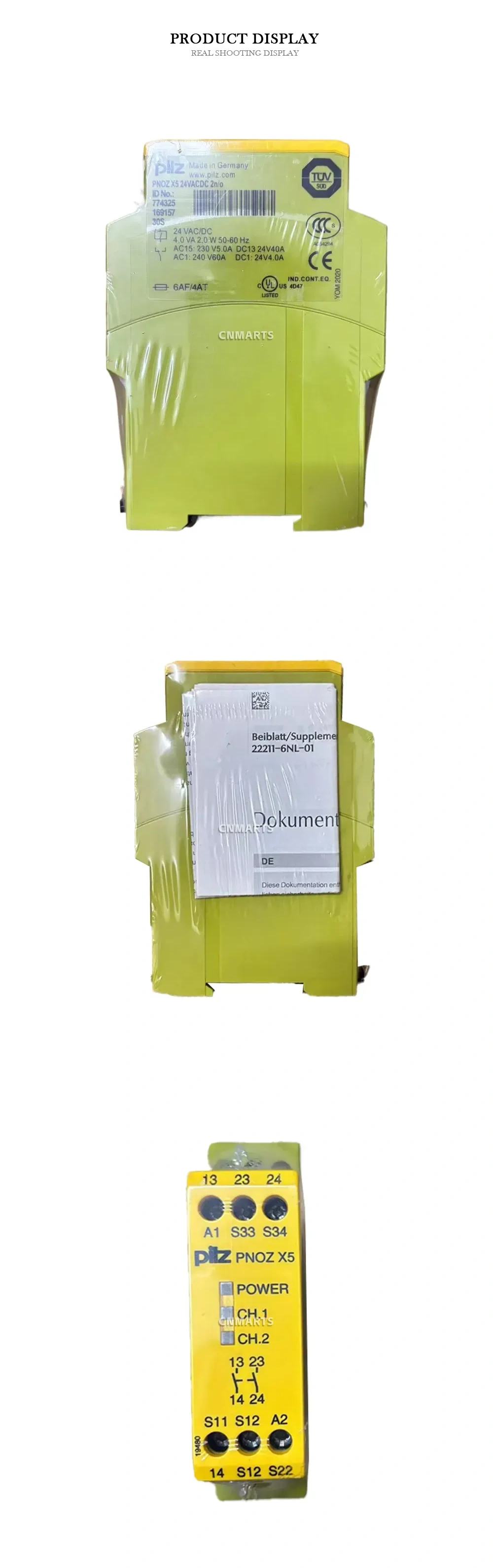 Pilz PNOZ X5 24VACDC 2n/o (ID No. 774325) Safety Relay Description
