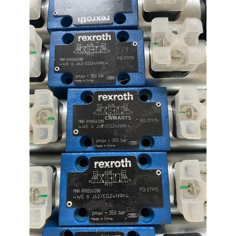 Rexroth 4WE6 J 6X/EG24N9K4 (R900561288); 4WE6 J 6X/EG24N9K4/B10 (R900548271) Hydraulic Solenoid Directional Control Valve