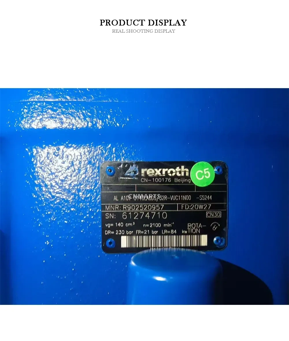 Rexroth AL A10V 0140LA8DS/32R-VUC11N00 -S5244 (MNR: R902520957) Hydraulic Pump (Axial Piston Variable Pump) Description