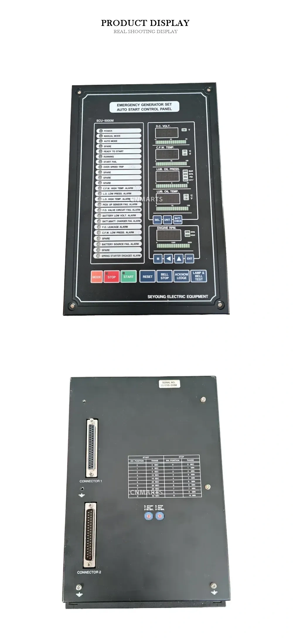 SEYOUNG ECU-5000M Emergency Generator Set Auto Start Control Panel Description