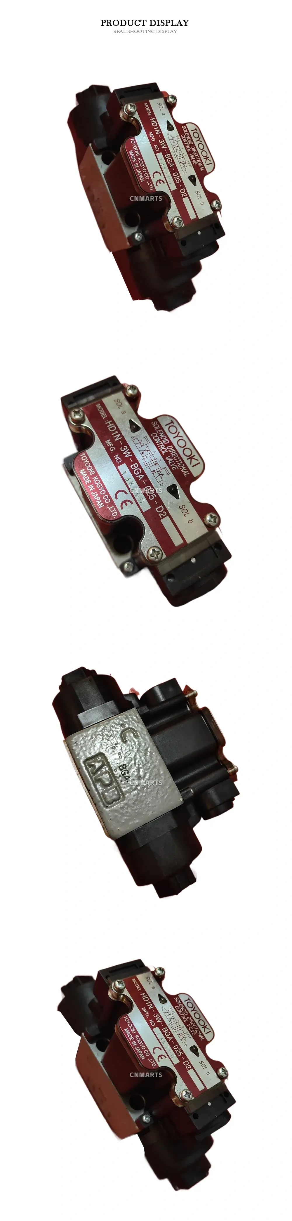 TOYOOKI HD1N-3W-BGA-025-D2 Solenoid Directional Control Valve Description