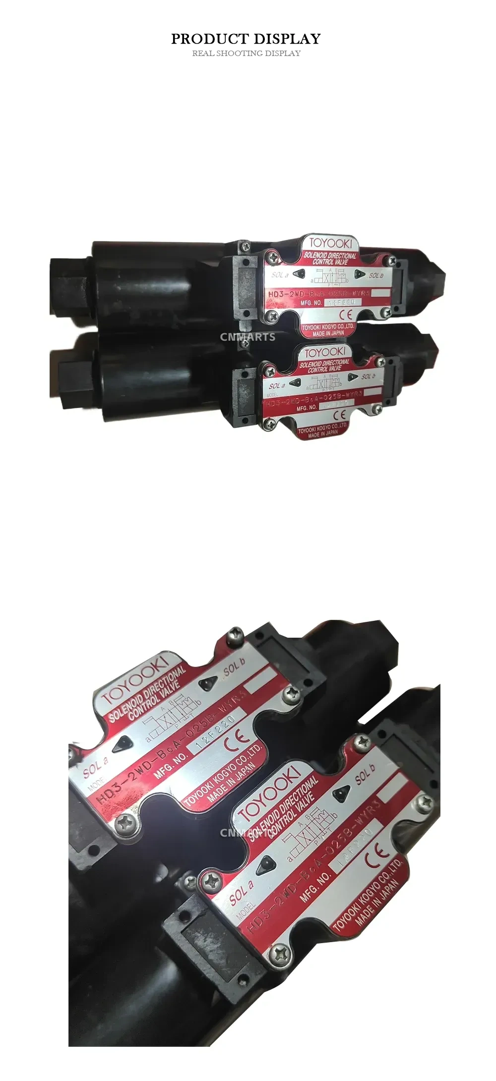 TOYOOKI HD3-2WD-BcA-025B-WYR3 Solenoid Directional Control Valve Description