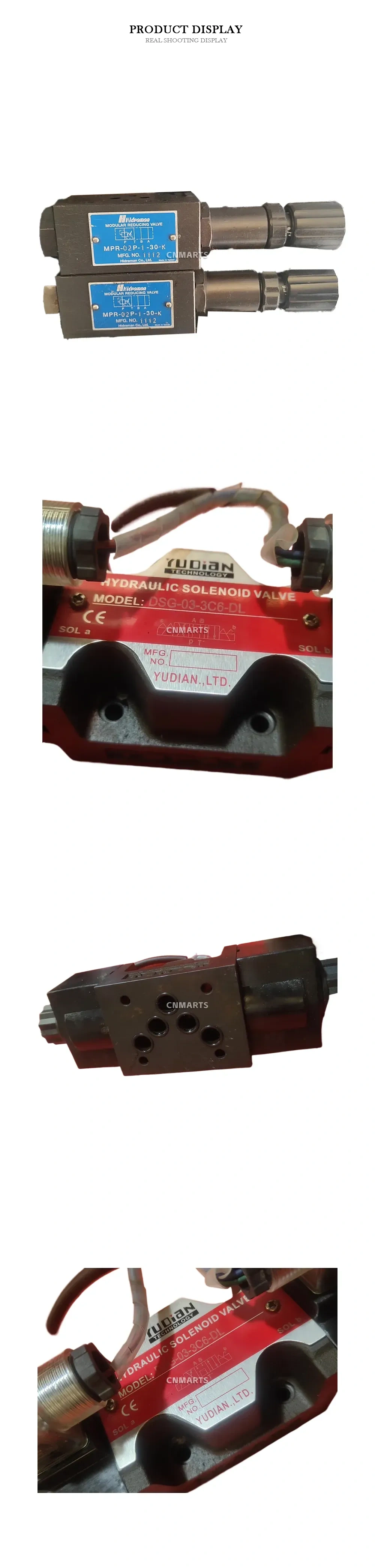 YUDIAN DSG-03-3C6-DL Hydraulic Solenoid Directional Control Valve Description
