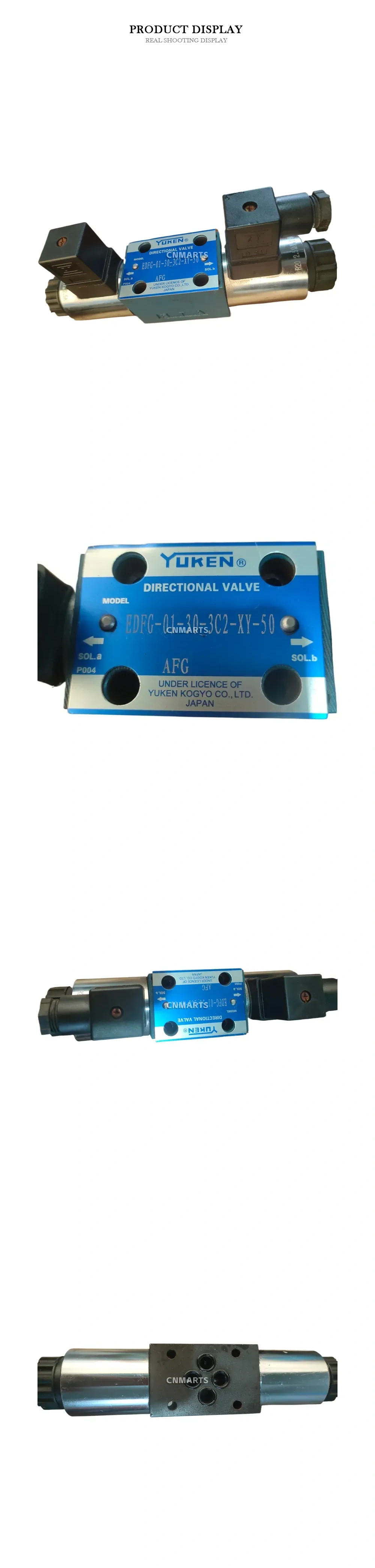 Yuken EDFG-01-30-3C2-XY-50 Proportional Directional Control Valve Description
